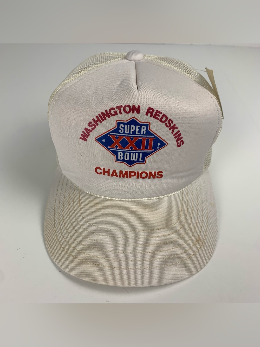 Vintage Washington Redskins Hat Super Bowl XXII Champions Snap Back Trucker Cap
